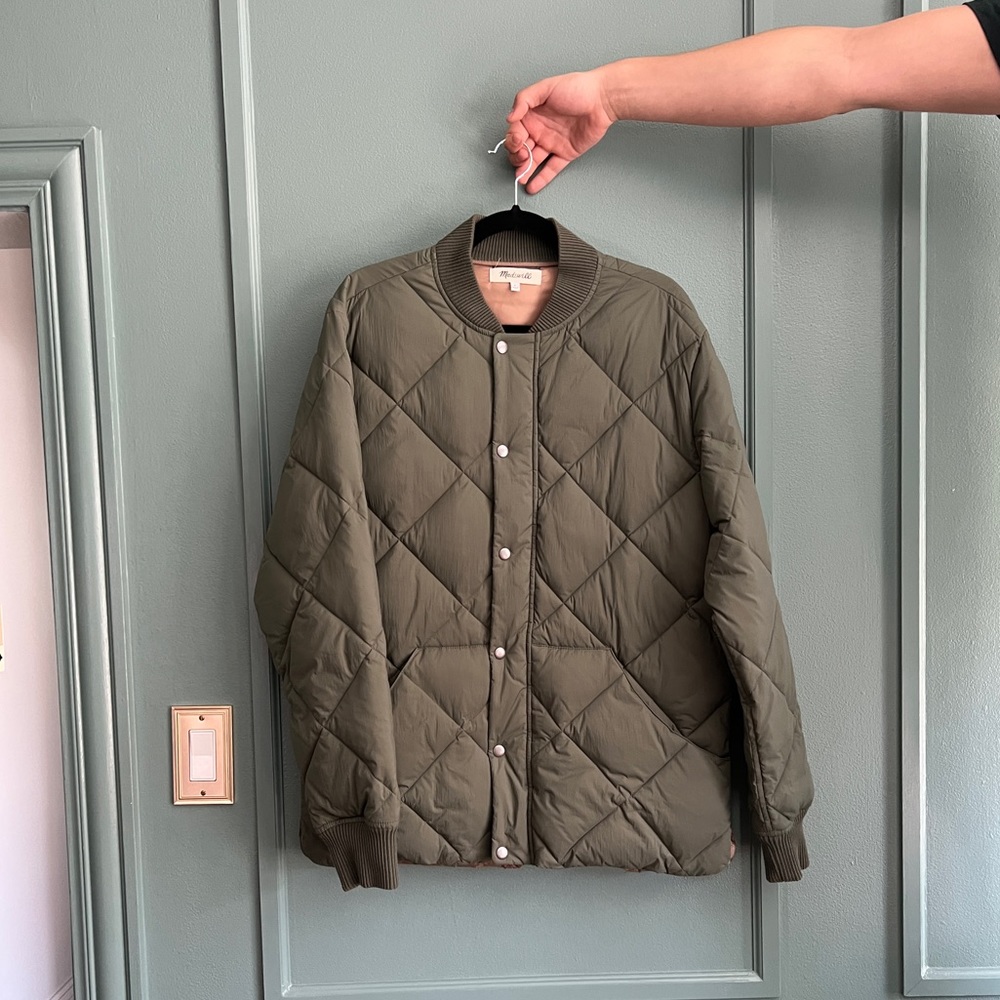 Madewell Puffer Bomber Jacket